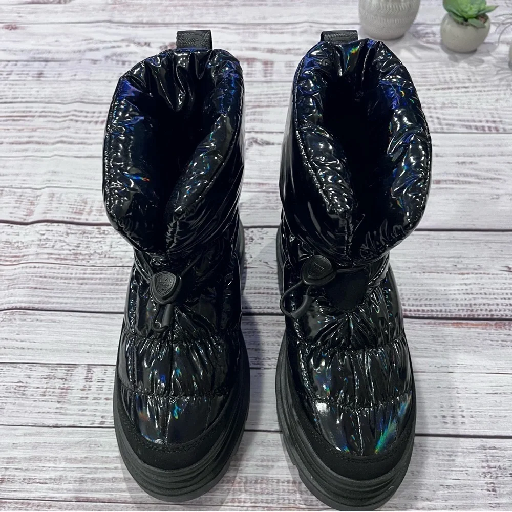 Pajar Varsila Iridescent Black Puffer Snow Moon Boots